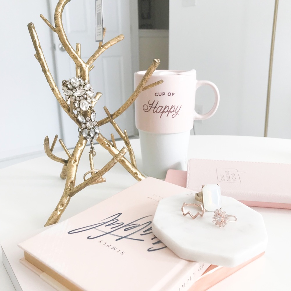 Golden Branch Jewelry Stand
